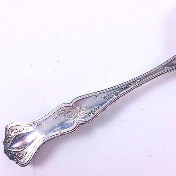 Vintage (Grapes) Silverplate Tomato Server 7 1/2 in 1904 by International Silver - Picture 5 of 8